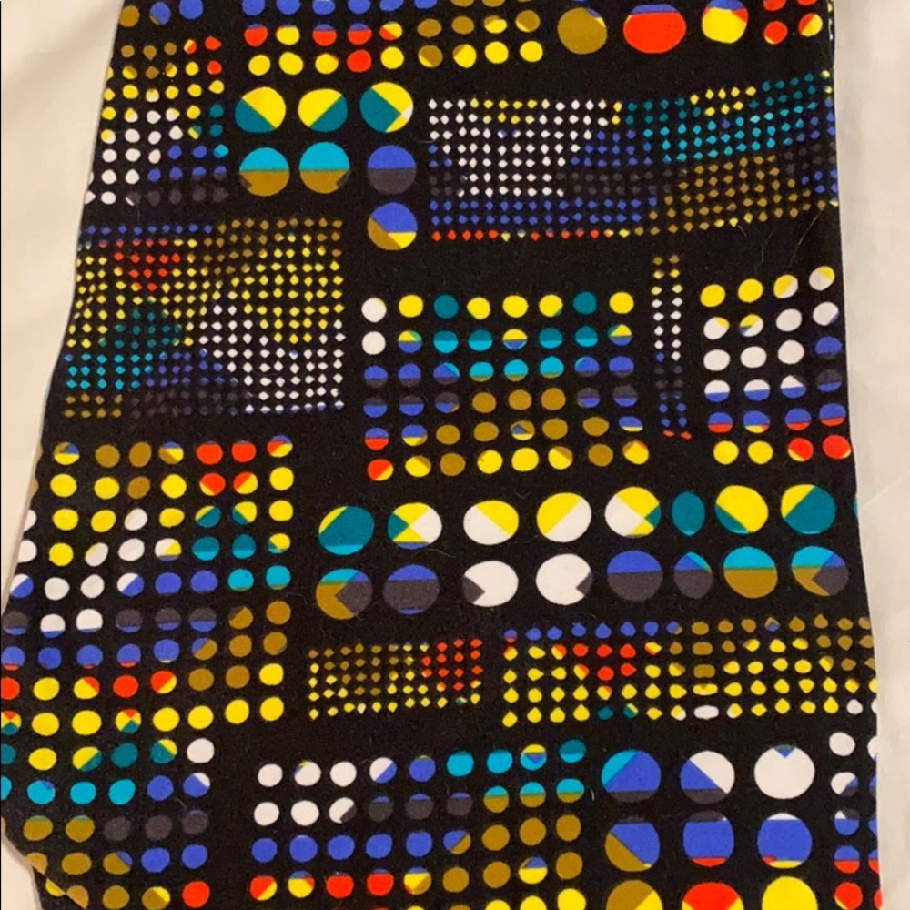 Lula Roe Patterned Leggings Size TC
